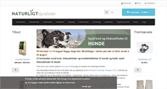 Desktop Screenshot of naturligtdyrefoder.dk